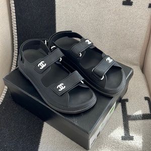 Chanel Rubber Dad Sandal 39